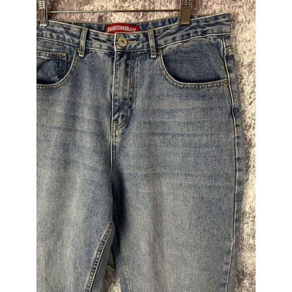 Vintage Union Bay Jeans Womens 11 Blue Denim High Rise Mom 80s Retro Tapered - Picture 2 of 14